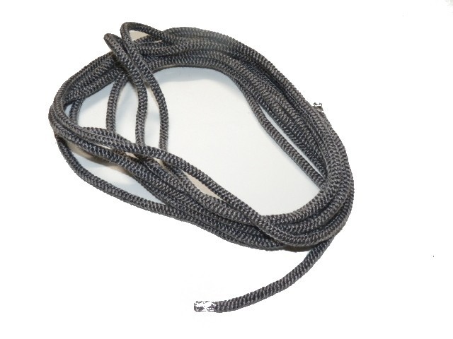 Tresse Tricotex d10mm noire le mètre
