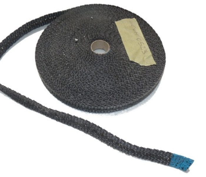 Ruban noir 25x3 mm le mêtre