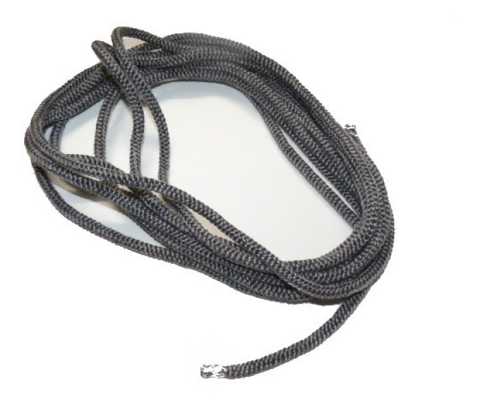 Tresse Tricotex d10mm noire le mètre